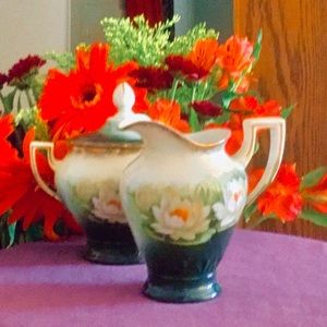 1848 circa Weimar🇩🇪Germany Sugar Bowl & Creamer